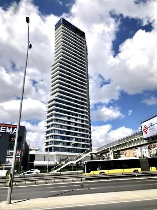 Secured Lux 2 + 1 Apartment - Gym, Sauna & Parking Istanbulská provincie 0*,